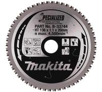 Makita B-33744 Specialized Circular Saw Blade for Metal 136mm x 56T