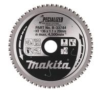 Makita Specialized Circular Saw Blade Metal Stainless 136mm x 20mm x 56T B-33744