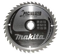 Makita SPECIALIZED Cordless Circular Saw Blade for Wood Cutting 165mm 40T 20mm