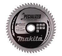 Makita EFFICUT E-16760 Aluminium Circular Saw Blade Diameter 165 x 1.5 x 20 mm, 54 Teeth, -3° Tooth Angle, for Very Clean and Fast Cuts in Aluminium, for Cordless Hand Circular and Mitre Saws