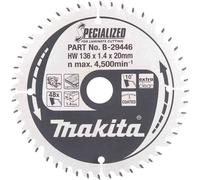 Makita SPECIALIZED Laminate Cutting Saw Blade 136mm 48T 20mm