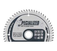 Makita SPECIALIZED Plunge Saw MDF and Laminate Saw Blade 165mm 60T 20mm