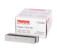 Makita F-32689 10mm x 22mm Smooth Shank Bright Finish Staples 5040pcs For DST221