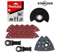 Makita Starlock Multi Tool 15 Piece Carpentry Set Plunge Segment Blade DTM52