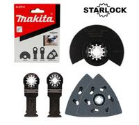 Makita Starlock Multi Tool 5 Piece Carpentry Set Plunge Segment Blade Dtm52