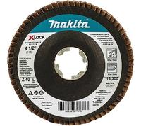 Makita T-03894 X-Lock 4-1/2" 40 Grit Type 29 Angled Grinding and Polishing Flap Disc for X-Lock and All 7/8" Arbor Grinders