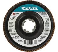 Makita T-03947 X-Lock 4-1/2" 80 Grit Type 27 Flat Blending and Finishing Flap Disc for X-Lock and All 7/8" Arbor Grinders