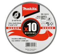 Makita Ultra Thin Metal Cutting Disc 125mm Pack of 10