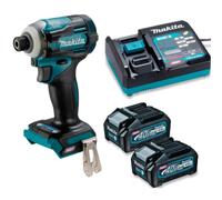 Makita TD001GD201 40V Max XGT Impact Driver Kit 2.5Ah Batteries Charger
