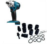 Makita Td127D 18V Li-Ion G-Series Cordless Impact Driver Bare + 9Pc Socket Set
