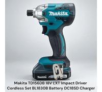 Makita TD156DB 18V LXT Impact Driver Cordless Set BL1830B Battery DC18SD Charger