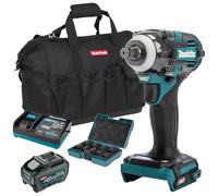 Makita TW004GZ 40V Brushless Impact Wrench 1 x 5.0Ah Battery & 9pcs Socket Set