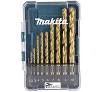 Makita 10 Piece HSS Tin Drill Bit Set