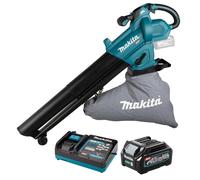 Makita UB005GZ 40V Max XGT Brushless Blower Vacuum with 1x2.5Ah Battery Charger