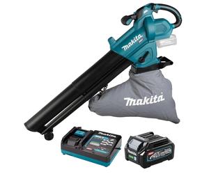 Makita UB005GZ 40V Max XGT Brushless Blower Vacuum with 1x2.5Ah Battery Charger