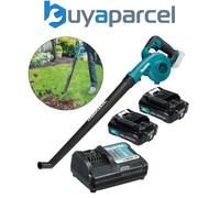Makita UB101 12v CXT Cordless Garden Leaf Blower Long Fish Nozzle 2x 2Ah Battery
