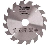 Makita D-03903 TCT Saw Blade 185 x 16T x 16(30), Multi-Colour