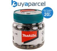 Makita x 100 Pozi No 2 25mm Hex Insert Bits In Candy Tub PZ2 B-24882 100 Pieces
