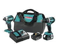 Makita XT269M 18V LXT Lithium-Ion Brushless Cordless 2-Pc. Combo Kit (4.0Ah), Blue
