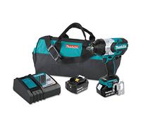 Makita XWT08Z LXT Lithium-Ion Brushless Cordless High Torque Square Drive Impact Wrench, 18V/1/2