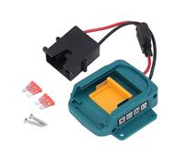 Makital 18V Battery Adapter, Remote Car RC Electric Toys Robots Battery Conversion Kit With Connector+Fuse, for Makita18V Bl1850 Bl1860 Bl1840 Bl1830 Bl1820 (Black-Plug)
