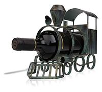 MAKIVI Wine Rack Holder,Train Bottle Holder Iron Art Creative Metal Rack Classic Craft Bottle Stand Figurines Decoration Artwork Gift Marriage