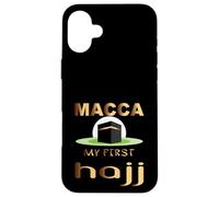Makkah, my first hajj- Islamic Hajj Umrah Pilgrimage, Kaaba Case for iPhone 16 Plus