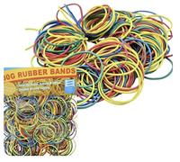 MAKKAI 200pcs Coloured Natural Rubber Elastic Bands Heavy Duty Bands for Hair Home, Pens, Catapults, Bills, Bank Paper, Office Supplies(35mm)