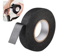Makloee Adhesive Fabric Cloth Tape, 25Mx19MM Wiring Harness Loom Insulating Tape for Car Motorcycle Vehicles Cable Fixed, Electrical Tapes Adhesive Heat Resistant,Noise Damping Cable Looms Tape