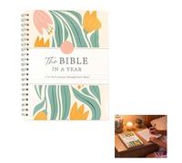 Makloee The Bible In A Year a 52-Week Study, Spiral Bible Study Journal Bible Studying Guide Notebook Bible Study Guide Scripture Note Taking A Beautiful Year in The Bible for Women