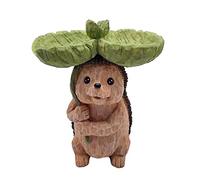 Makluce Bird Bath Bowl, Resin Fox or Hedgehog Birdbath, Weather Resistant, 16.5*14*20cm, Wildlife Themed