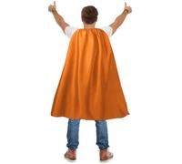 MAKLULU Adult Superhero Capes and Masks - Halloween Costumes Adult Cape Superhero Party Capes, Orange, 120CM-47.24"