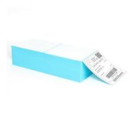 MakMeFre 10x15cm Direct Thermal Shipping Labels,500 Fanfold Strong Adhesive Mailing Stickers Paper with Perforations,Commercial Grade Labels Compatible with Most Thermal Printer,1 Stack