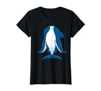 Mako Shark Costume Halloween Ocean Predator Design Value Graphic T-Shirt, Women, Black, XL