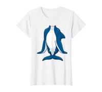 Mako Shark Costume Halloween Ocean Predator Design Value Graphic T-Shirt, Women, White, M