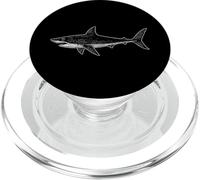 Mako Shark Illustration PopSockets PopGrip for MagSafe