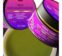 MAKOF BEAUTY Chebe Magic Hair Growth Fat with Organic Chad, Rosemary, Moringa Leaf and Ayurvedic Herbs Stimulates Scalp for Fast Growth