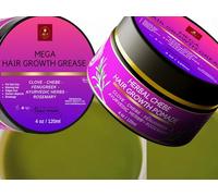MAKOF BEAUTY Chebe Magic Hair Growth Fat with Organic Chad, Rosemary, Moringa Leaf and Ayurvedic Herbs Stimulates Scalp for Fast Growth
