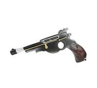 Makoike Manda Blaster Decor 3D Star Pistol Model Manda Bounty Hunter Toy Halloween Costume Props Carnival Home Decor