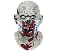 Makoike Scary Zombie Mask Halloween Horror Creepy Demon Zombie Masks Halloween Costume Latex Monster Props