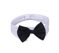 MAKOMAKI Adjustable Formal Pet Bowtie Collar Neck Tie For Cats & Dogs Pet Tuxedo Wedding Costume Kitten Cat Bowtie Puppy Bowknot Collar(Black,S)