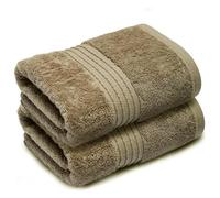 Makooz Premium Large Bath Towels Set 2 Pack - 700 GSM 100% Ring Spun Egyptian Cotton - Quick Dry, Highly Absorbent, Super Soft Feel Bathroom Linen for Home, Hotel, Spa and Daily Use - 70X130cm Latte