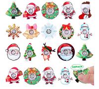 Makorobi 24 Pack Christmas Party Bag Fillers Mini Fidget Spinner Toys Stress Relief Sensory Toys for Kids Teens,Treasure Box Toy for Classroom Prizes Supplies