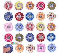 Makorobi 24 Pack Mini Fidget Spinner Toys Goodie Bag Stuffers,Stress Relief Sensory Toys for Kids Teens Autisms,Treasure Box Toy for Classroom Prizes Supplies (Mandala)