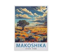 Makoshika State Park,Jigsaw Puzzles for Adults 1000 Piece, Classic Puzzle Teens Boys Girls Puzzles Sturdy Tight Fitting Pieces,Letters On Back for Ideal Challenging and Gift-AV259-50x70cm