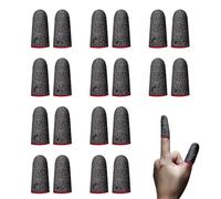 Makoto Nobu 10 Pairs Finger Sleeves for Mobile Gaming - Anti-Sweat Breathable Gaming Finger Gloves, High Sensitivity Touch Screen Thumb Sleeves for PUBG Mobile Gaming