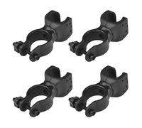 Makoto Nobu 4 Pcs Black Walking Stick Holder, Crutches Stick Bracket, Durable 360° Rotatable Cane Holder for Drive Rollator, Walker, Wheelchair, Mobility Scooters, Mountain Bikes
