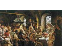 makovsky boyar s wedding feast A4 Art Photo Print