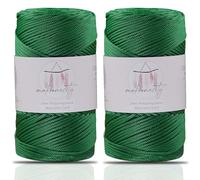 Makromecity, 2 Skeins of Polyester Macrame Cord 2mm x 250 Yards (750 feet) 2mm Polypropylene Macrame Cord for Macrame Art & Crafts for Wall Hangings, Bags, Underplate, Rug (29 Colors Available)