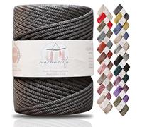 Makromecity, 5mm x 95 Yards Premium Macrame Polyester Cord - Polypropylene Cord Craft Making, Wall Hangings, Bags, Underplate, Carpet